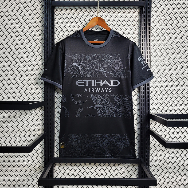 CAMISA DO MANCHESTER CITY 23/24 BLACK EDIÇÃO ESPECIAL