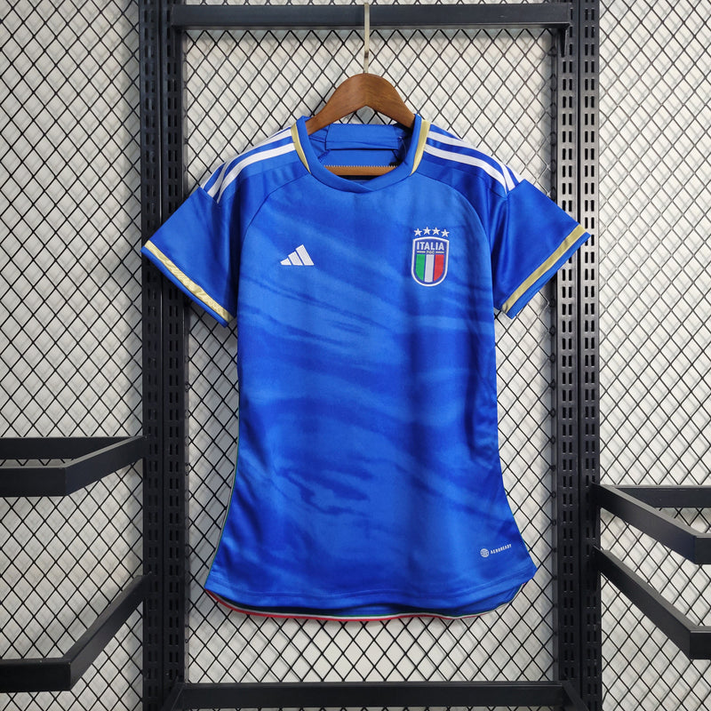 CAMISA FEMININA DA  ITALIA 23/24 AZUL