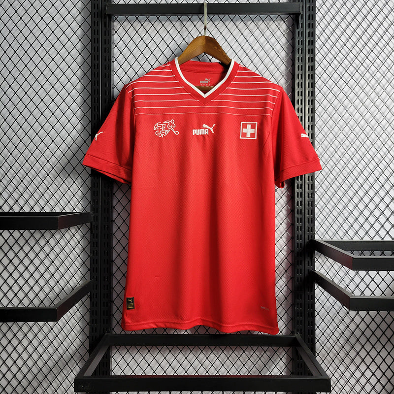 CAMISA DA SELEÇÃO DA SUIÇA 22/23 VERMELHO