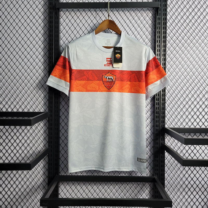 CAMISA DO ROMA 22/23 BRANCO EDIÇÃO ESPECIAL