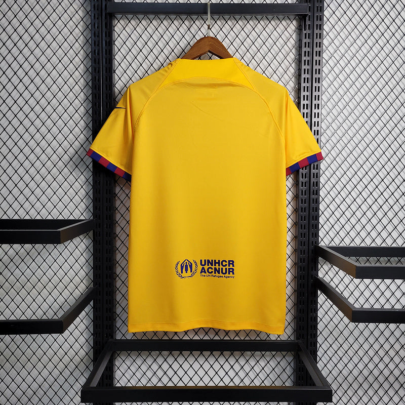 CAMISA DO BARCELONA 23/24 AMARELO