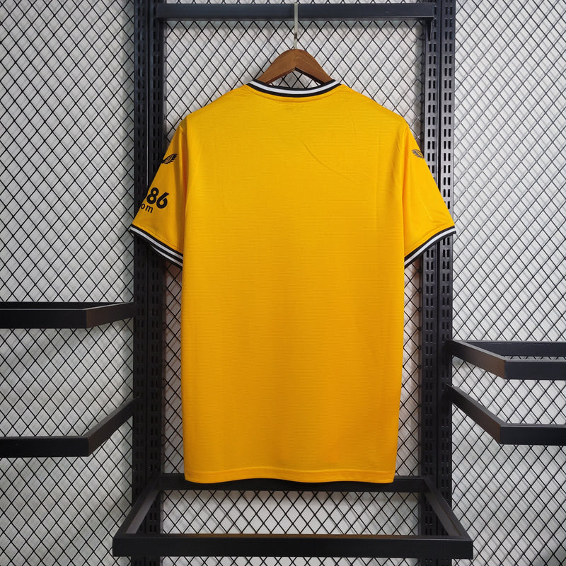 CAMISA DO WOLVES 23/24 AMARELO