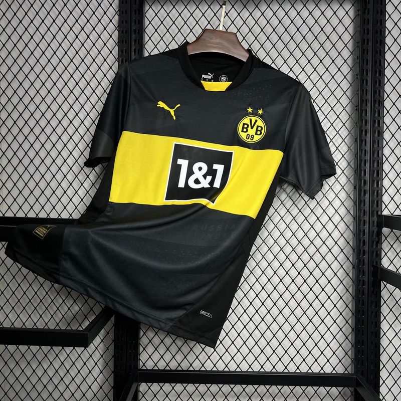 CAMISA DO BORUCIA DORTMUND 24/25 PRETO E AMARELO