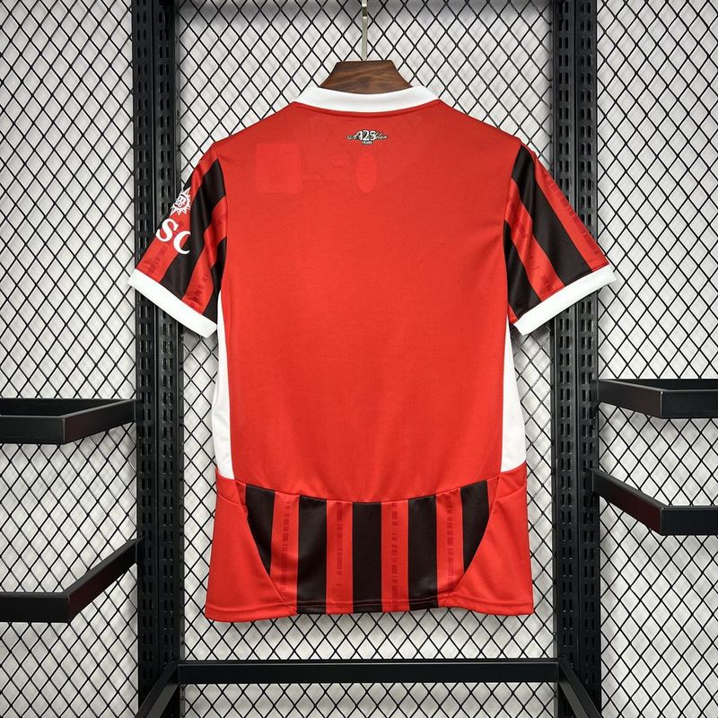 CAMISA DO MILAN 24/25 VERMELHO E PRETO