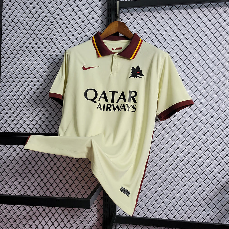 CAMISA DO ROMA 21/22 BEGE