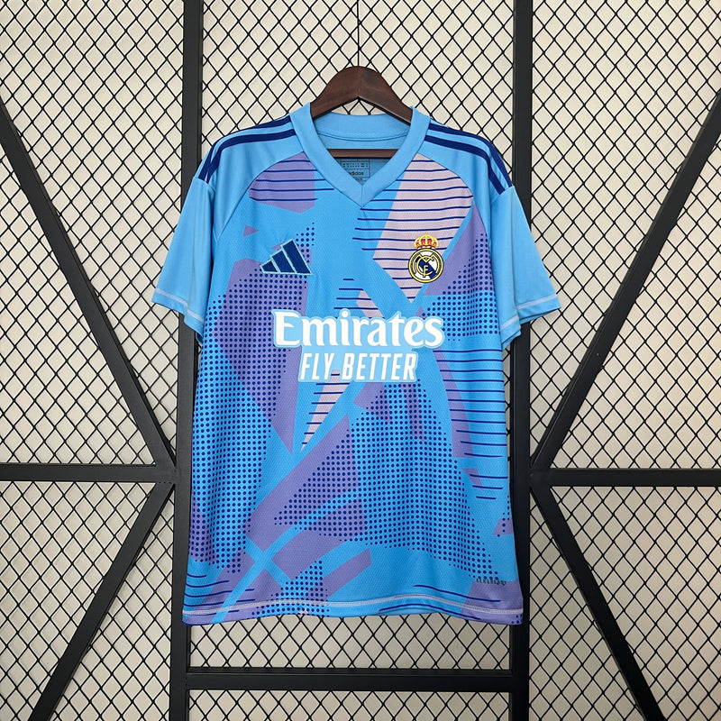 CAMISA DO REAL MADRID 24/25 AZUL GOLEIRO