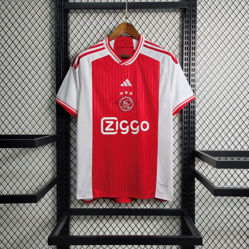 CAMISA DO AJAX 23/24 VERMELHO E BRANCO