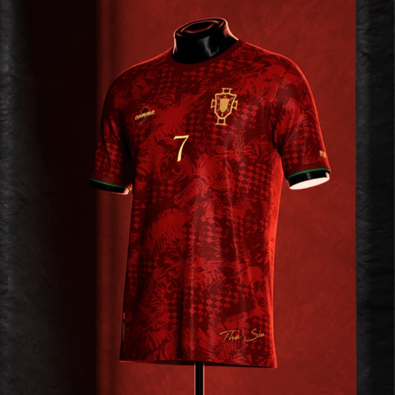 CAMISA PORTUGAL THE SIU CRISTIANO RONALDO VERMELHA  2024/25 EUROCOPA