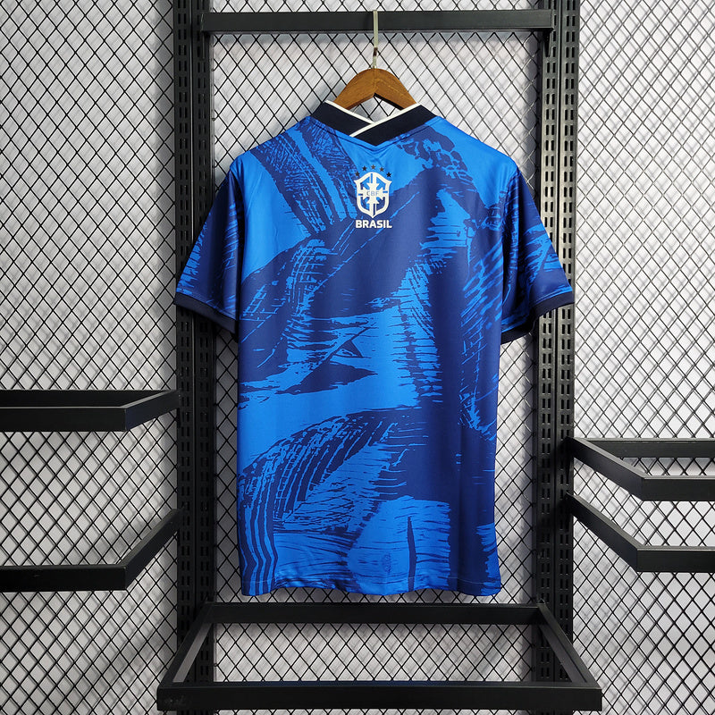 CAMISA DA SELEÇÃO DO BRASIL 22/23 AZUL EDIÇÃO ESPECIAL