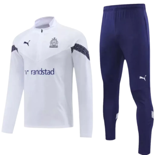 Conjunto de Treino Olympique de Marseille - Masculino - Branco